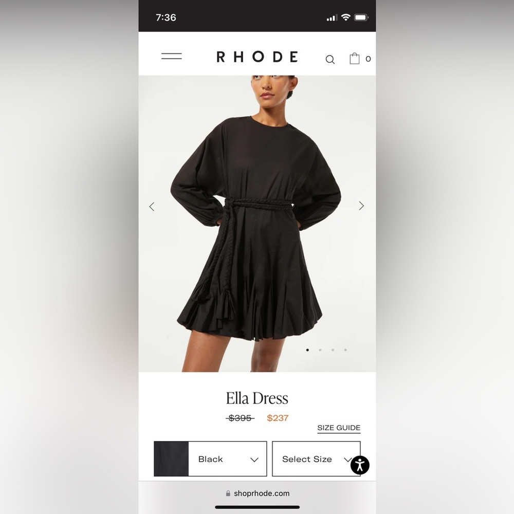 Rhode belted swing dress